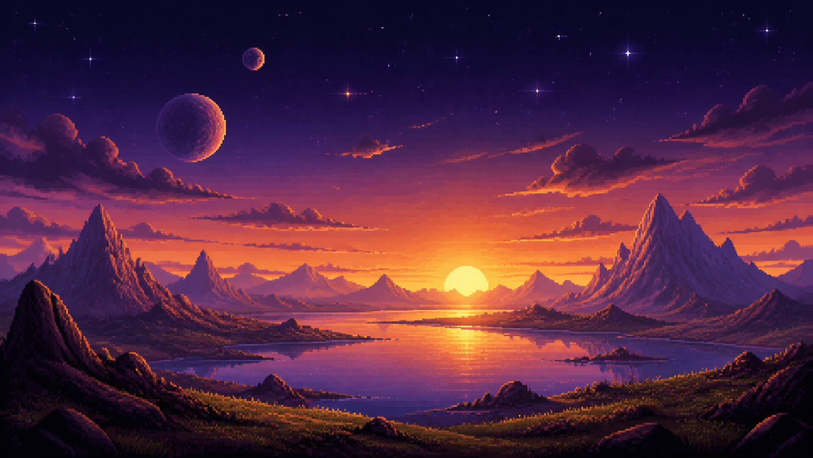 Pixel art illustrating social discovery and the organic search journey